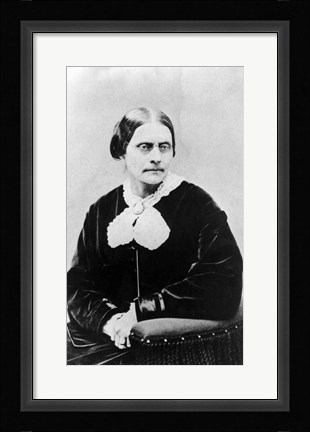 Framed Susan Brownell Anthony Print