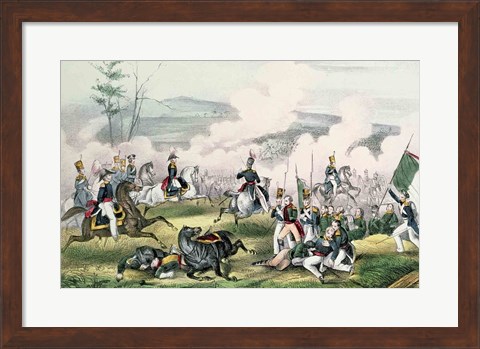 Framed Battle of Palo Alto, California, 8th May 1846 Print