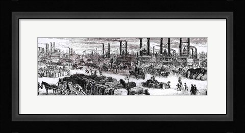 Framed Levee, New Orleans Print