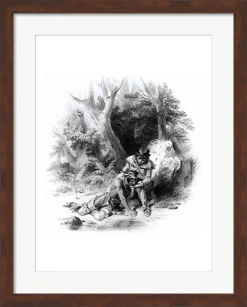 Framed Illustration from &#39;The Last of the Mohicans Print