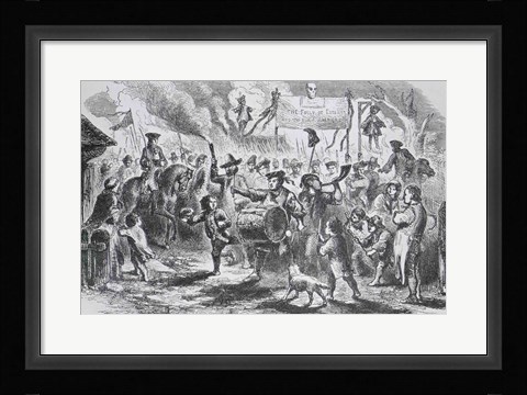 Framed Stamp Act Riots at Boston Print