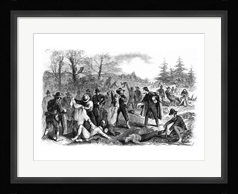 Framed Scenes in the War: Rebel Soldiers after Battle 'Peeling' Print