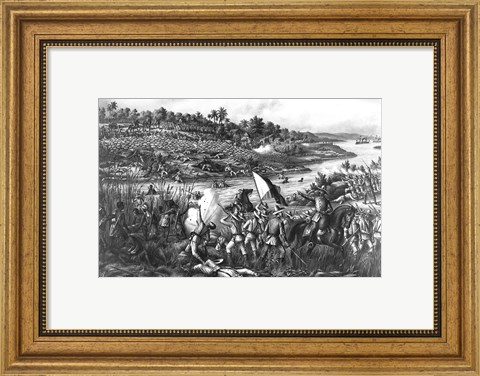Framed Battle of Paceo Print