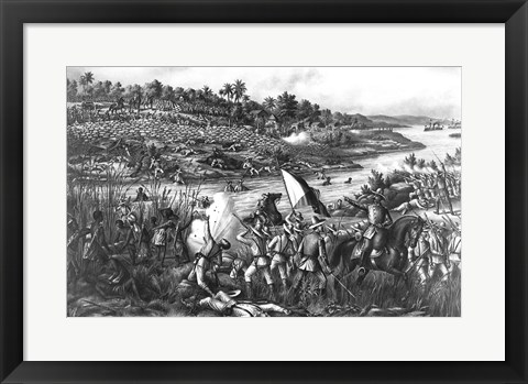 Framed Battle of Paceo Print