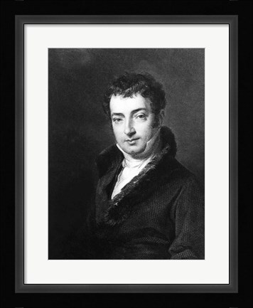 Framed Washington Irving Portrait Print