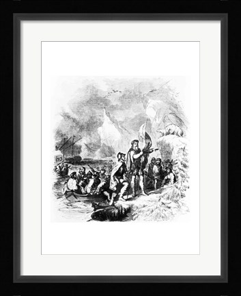 Framed Discovery of America by John and Sebastian Cabot, 1497 Print