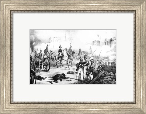 Framed Attack on the City of Mexico Print
