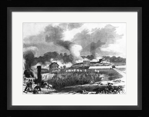 Framed Battle of Lexington Print