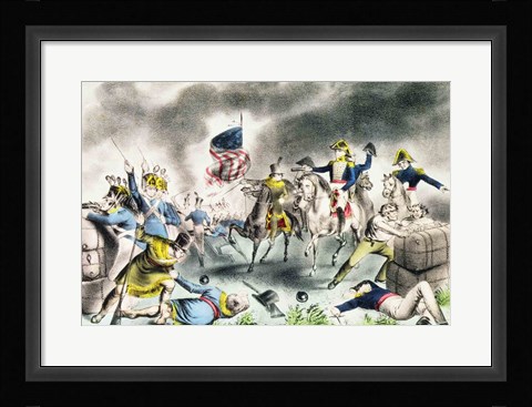 Framed Battle of New Orleans, January 8th 1814 Print