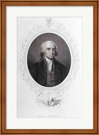 Framed James Madison Print