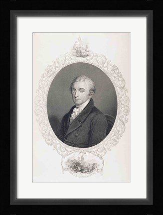 Framed James Monroe Print
