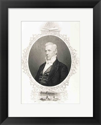 Framed James Buchanan Print
