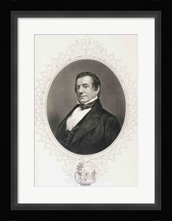Framed Washington Irving Print