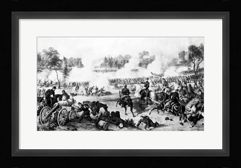Framed Battle of the Wilderness Print