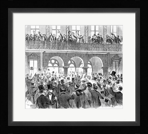 Framed Secession Meeting in Front of the Mills House Print