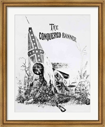Framed Conquered Banner Print