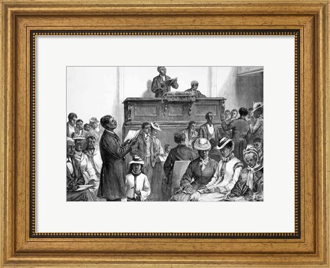 Framed Congregation at Washington Print