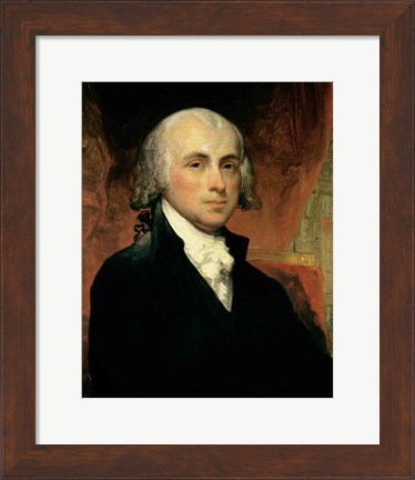Framed James Madison Print