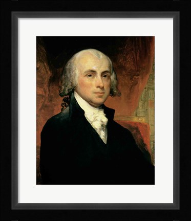 Framed James Madison Print