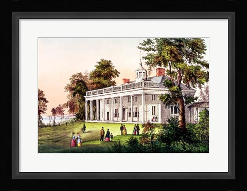 Framed Home of George Washington Print