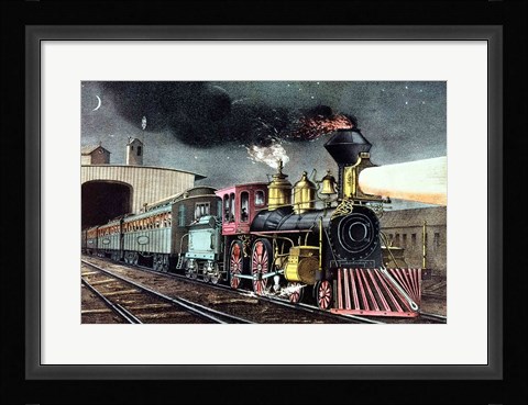 Framed Night Express Print