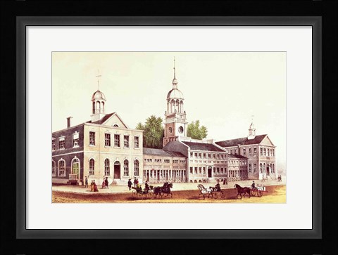 Framed Independence Hall, Philadelphia, 1776 Print