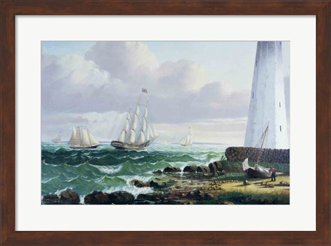 Framed Whalers coming home Print