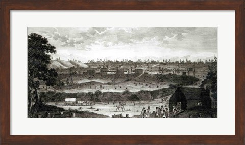 Framed Encampment of the Convention Army Print