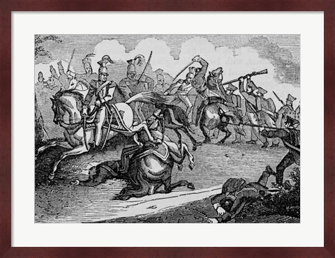 Framed Battle of Bracito Print