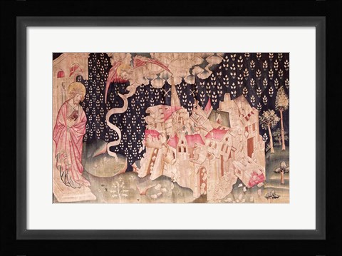Framed second angel announces the fall of Babylon Print