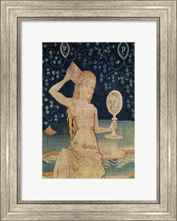 Framed Woman of Babylon - close up Print