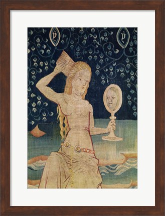 Framed Woman of Babylon - close up Print
