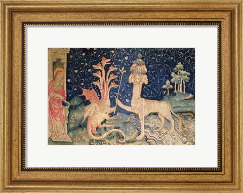 Framed Beast of the Sea with Seven Heads and Ten Crowns Print