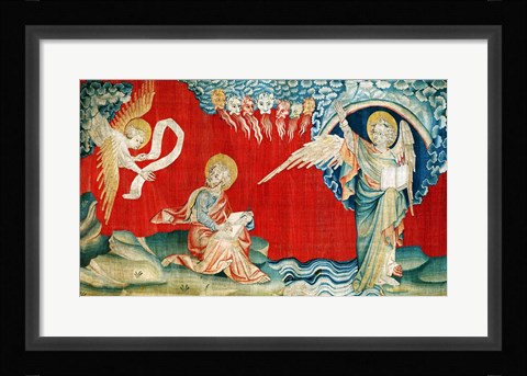 Framed Angel with an Open Book Print