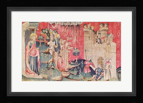 Framed Siege of the Town Print