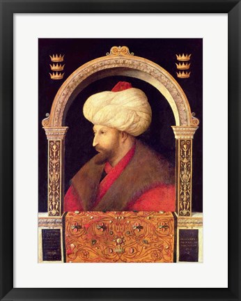 Framed Sultan Mehmet II Print