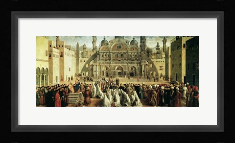 Framed St. Mark Preaching in Alexandria, Egypt Print