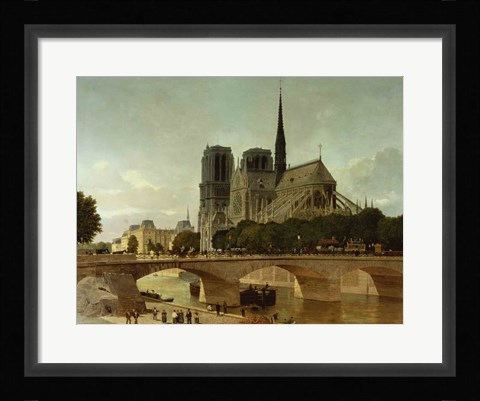 Framed Notre Dame, Paris, 1884 Print