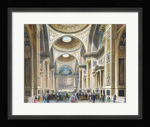 Framed Interior of La Madeleine, Paris Print