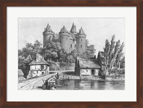 Framed Castle of Combourg Print