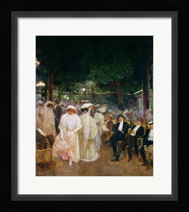 Framed Gardens of Paris Print