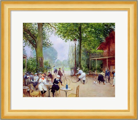 Framed Chalet du Cycle in the Bois de Boulogne, c.1900 Print