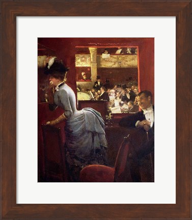 Framed Box by the Stalls, c.1883 Print