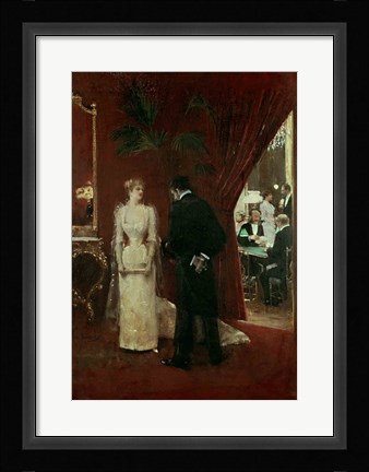 Framed Private Conversation, 1904 Print