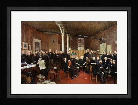 Framed Le Journal des Debats, 1889 Print