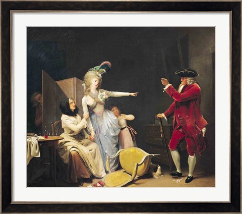 Framed Jealous Old Man, 1791 Print