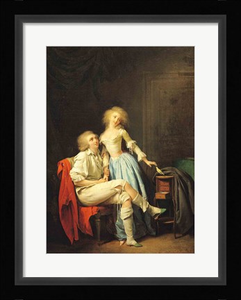 Framed Couple with an Escaped Bird Print
