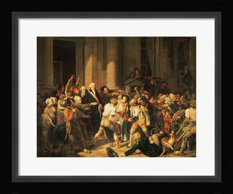 Framed Act of Courage of Monsieur Defontenay, Mayor of Rouen Print