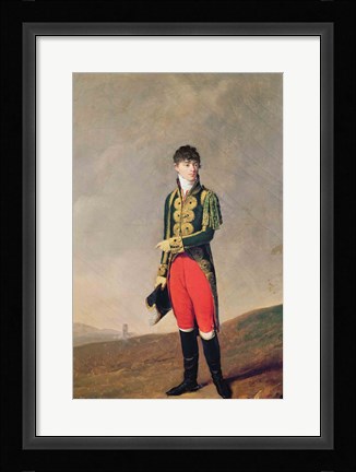 Framed Baron de Galz de Malvirade Print