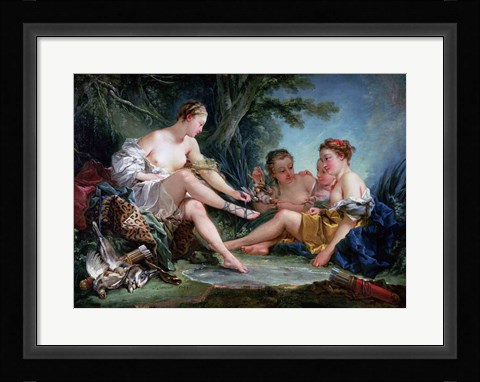 Framed Diana after the Hunt, 1745 Print